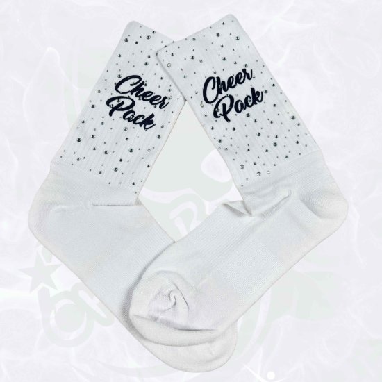 Socken Cheer Pack "schwarz" mit Bling Gr. 27-46